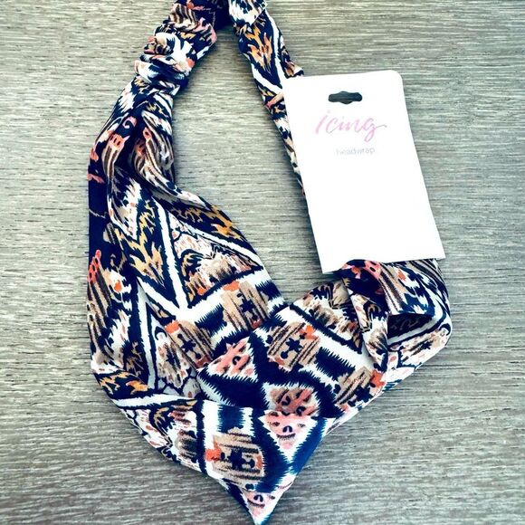 Headband Boho Print Hair Wrap Accessory - Picture 1 of 3